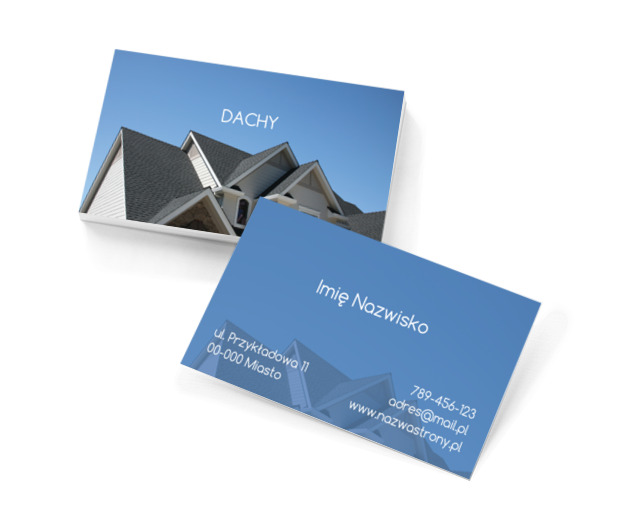 Zadbamy o dach nad głową, Budownictwo, Firma budowlana - Wizytówki Netprint szablony online