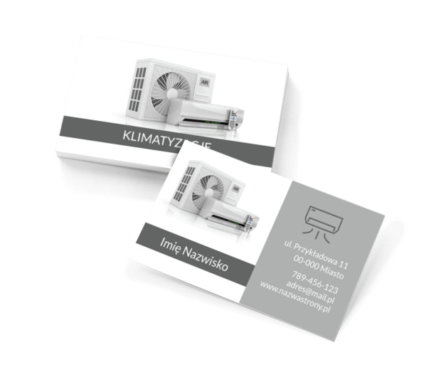 Chłodzenie gwarantowane, Budownictwo, Remont i Wykończenia - Wizytówki Netprint szablony online