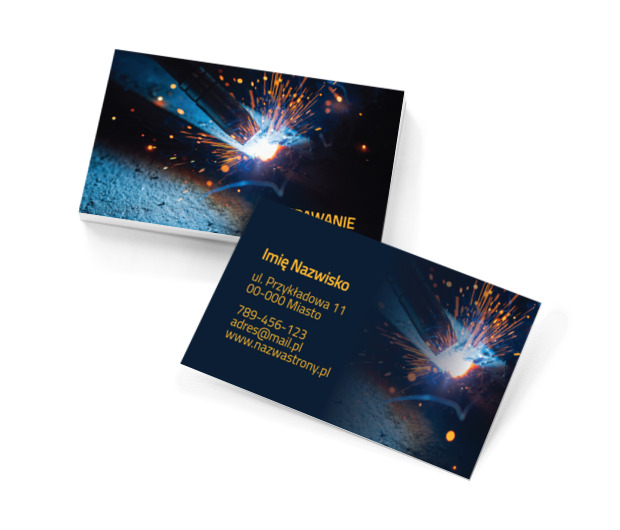 Solidne spawanie, Usługi domowe, Serwisant - Wizytówki Netprint szablony online