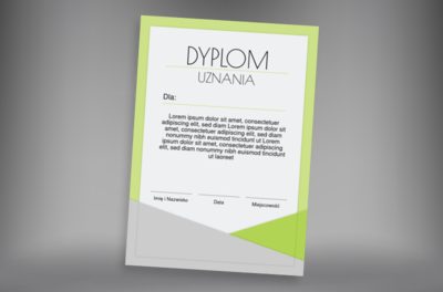 Z dodatkiem modnej limonki, Tematy, Uniwersalne - Dyplomy Netprint