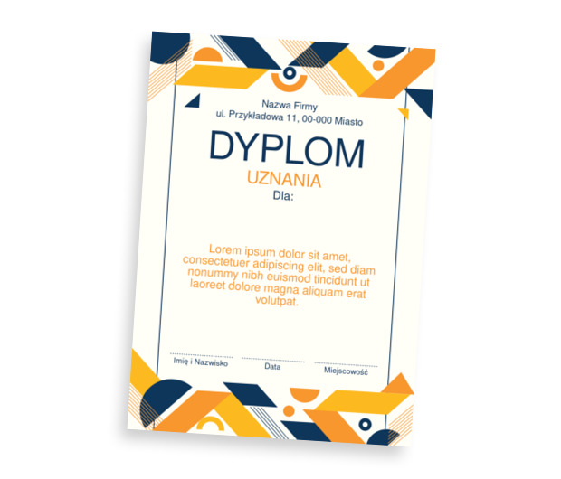 Grafika, która zapada w pamięć, Tematy, Uniwersalne - Dyplomy Netprint szablony online