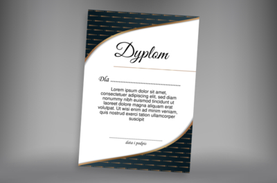 Niesymetryczna, ciekawa oprawa, Tematy, Eleganckie - Dyplomy Netprint