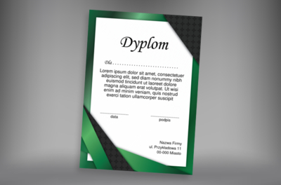 Postaw na połyskujące wstęgi, Tematy, Eleganckie - Dyplomy Netprint