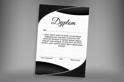 Monochromatyczna elegancja, Tematy, Eleganckie - Dyplomy Netprint