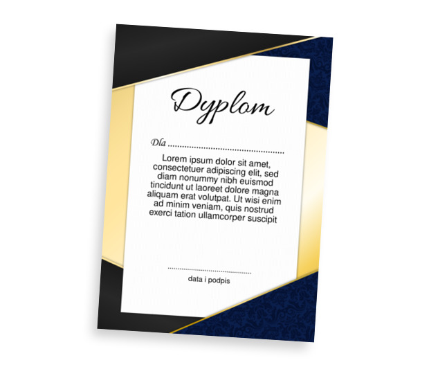 Nowoczesna układanka, Tematy, Eleganckie - Dyplomy Netprint szablony online