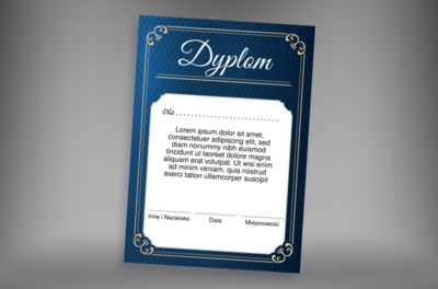 Granat i tradycyjne ornamenty, Tematy, Eleganckie - Dyplomy Netprint