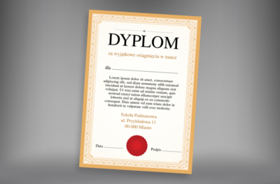 Poważny uczeń i student, Tematy, Szkolne - Dyplomy Netprint