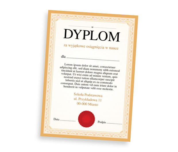 Poważny uczeń i student, Tematy, Szkolne - Dyplomy Netprint szablony online