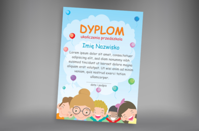 Wszyscy się cieszą z sukcesu, Tematy, Przedszkolne - Dyplomy Netprint