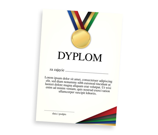 Prosta grafika z charakterem , Tematy, Sportowe - Dyplomy Netprint szablony online