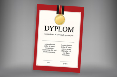 Zwycięstwo jest nasze, Tematy, Sportowe - Dyplomy Netprint