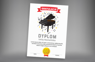 Nagradzamy obiecujących muzyków, Tematy, Muzyczne - Dyplomy Netprint
