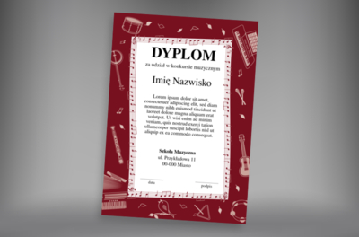 Sukcesy z orkiestrą albo indywidualnie, Tematy, Muzyczne - Dyplomy Netprint