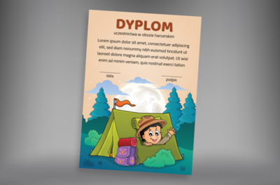 Na obozie harcerskim jest ekstra!, Tematy, Wakacyjne i kolonijne - Dyplomy Netprint