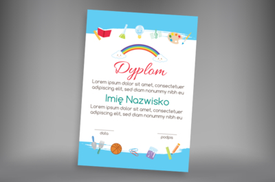 Za przeróżne osiągnięcia, Tematy, Wakacyjne i kolonijne - Dyplomy Netprint