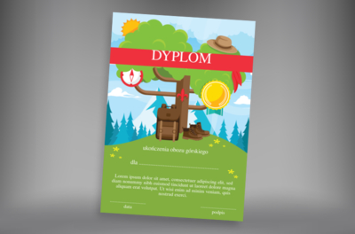 Dzielny piechur wygrał konkurs, Tematy, Wakacyjne i kolonijne - Dyplomy Netprint