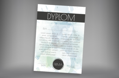 Delikatny motyw akwareli, Tematy, Uniwersalne - Dyplomy Netprint