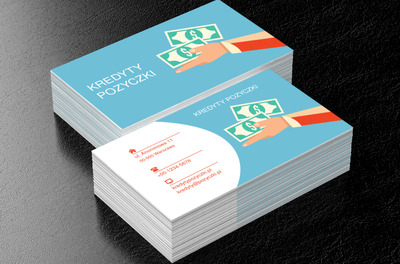 Ręka z pieniędzmi, Finanse i ubezpieczenia, Kredyty / Pożyczki - Wizytówki Netprint