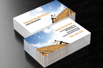 Solidny fach, solidny dach, Budownictwo, Firma budowlana - Wizytówki Netprint