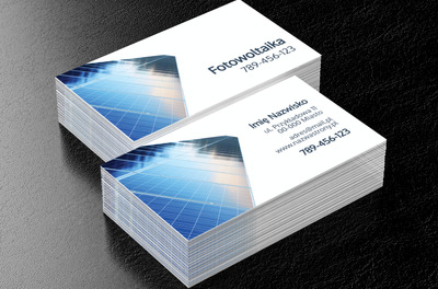 O energii odnawialnej wiecie wszystko, Środowisko i Przyroda, Odnawialne źródła energii - Wizytówki Netprint