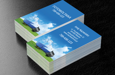 Z perspektywą na przyszłość, Środowisko i Przyroda, Odnawialne źródła energii - Wizytówki Netprint