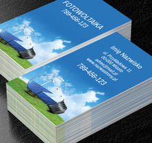 Z perspektywą na przyszłość, Środowisko i Przyroda, Odnawialne źródła energii - Wizytówki Netprint