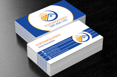 Fotowoltaika dla natury, Środowisko i Przyroda, Odnawialne źródła energii - Wizytówki Netprint