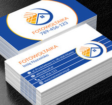 Fotowoltaika dla natury, Środowisko i Przyroda, Odnawialne źródła energii - Wizytówki Netprint