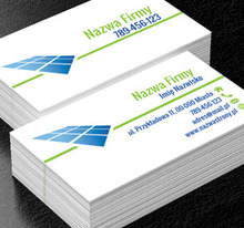 Energia korzystna dla każdego domu, Środowisko i Przyroda, Odnawialne źródła energii - Wizytówki Netprint