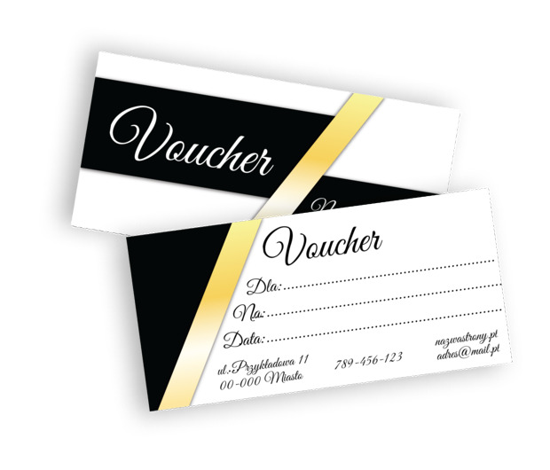 Zaproś klientów elegancko i klasycznie, Motywy, Uniwersalne - Vouchery Netprint szablony online