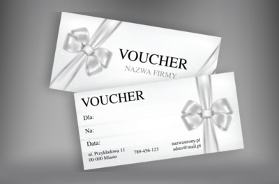Voucher z połyskiem glamour, Motywy, Uniwersalne - Vouchery Netprint