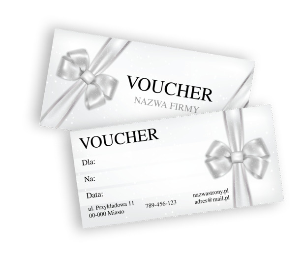 Voucher z połyskiem glamour, Motywy, Uniwersalne - Vouchery Netprint szablony online