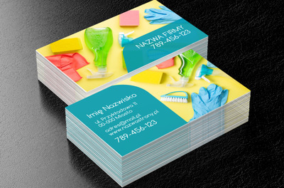 Zawsze gotowi do pracy, Usługi domowe, Firma sprzątająca - Wizytówki Netprint