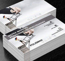 Dorysowany most, Finanse i ubezpieczenia, Pośrednik ubezpieczeniowy - Wizytówki Netprint