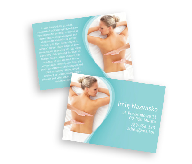 Doskonały balans graficzny, Medycyna, Masażysta - Ulotki Netprint szablony online