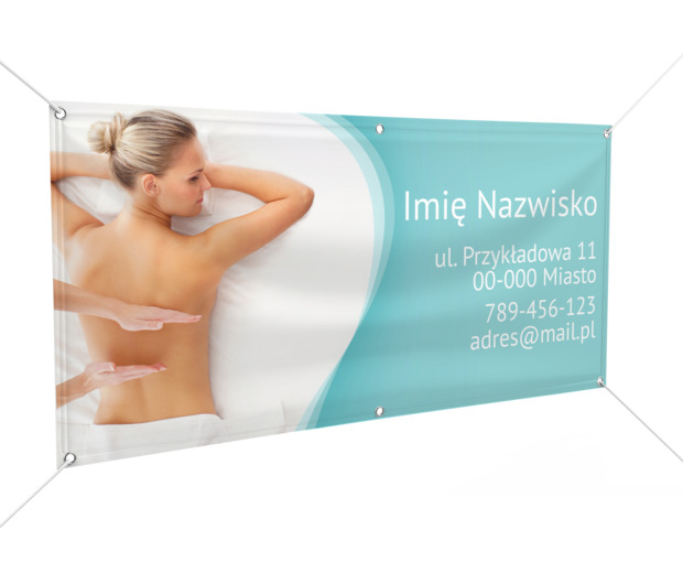 Każdy zerknie i zapamięta, Medycyna, Masażysta - Banery Netprint szablony online