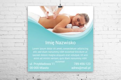 Garść informacji w miłej formie, Medycyna, Masażysta - Plakaty Wielkoformatowe Netprint