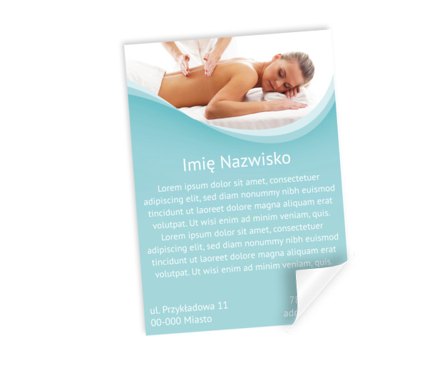 Grafika dla profesjonalisty, Medycyna, Masażysta - Plakaty Netprint szablony online