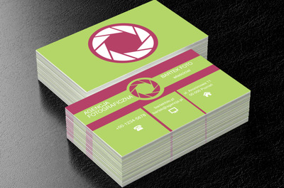 Grafika migawki, Fotografia, Usługi fotograficzne - Wizytówki Netprint