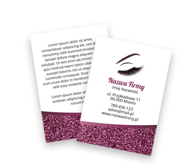 Piękna ulotka dla pięknych dam, Zdrowie i Uroda, Wizaż - Ulotki Netprint szablony online