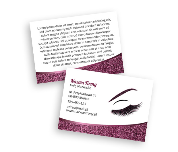 Mrugnij zalotnie do klientek, Zdrowie i Uroda, Wizaż - Ulotki Netprint szablony online