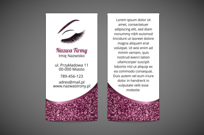 Format DL w stylu glamour, Zdrowie i Uroda, Wizaż - Ulotki Netprint