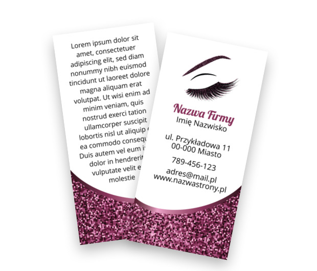 Format DL w stylu glamour, Zdrowie i Uroda, Wizaż - Ulotki Netprint szablony online