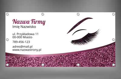 Przyciągamy klientki z okolicy, Zdrowie i uroda, Wizaż - Banery Netprint