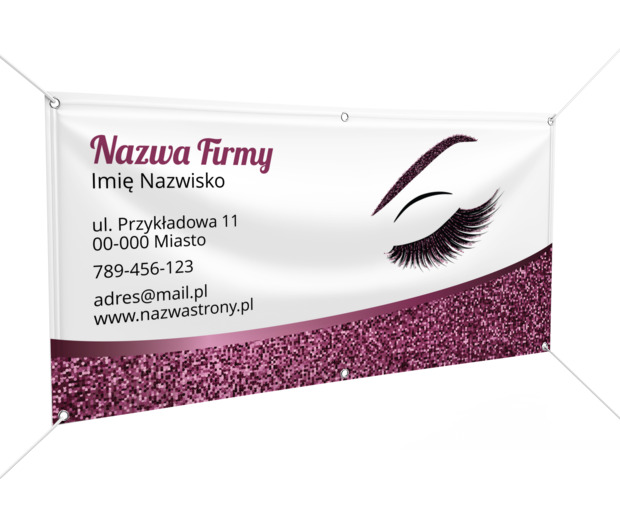 Przyciągamy klientki z okolicy, Zdrowie i uroda, Wizaż - Banery Netprint szablony online