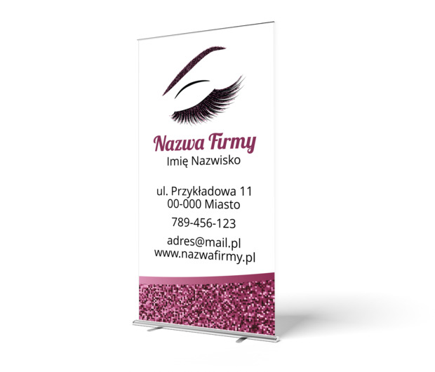 Po prostu czyste piękno, Zdrowie i uroda, Wizaż - Roll-up Netprint szablony online