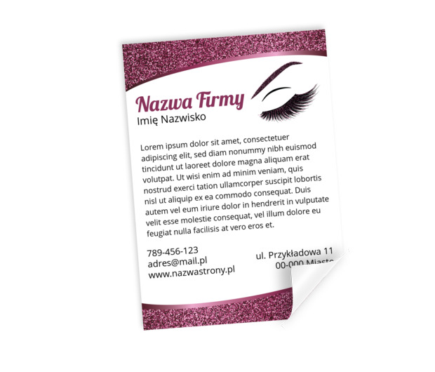 Tego blasku nie można przegapić, Zdrowie i uroda, Wizaż - Plakaty Netprint szablony online