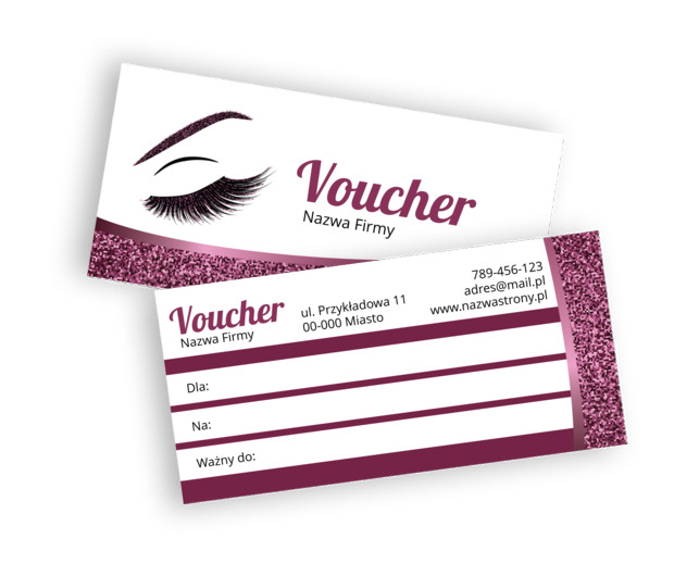 Zapowiedź wyglądu glamour, Zdrowie i uroda, Wizaż - Vouchery Netprint szablony online