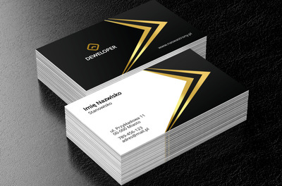 Realizacje budowlane pod klucz, Budownictwo, Deweloper - Wizytówki Netprint