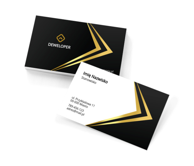Realizacje budowlane pod klucz, Budownictwo, Deweloper - Wizytówki Netprint szablony online